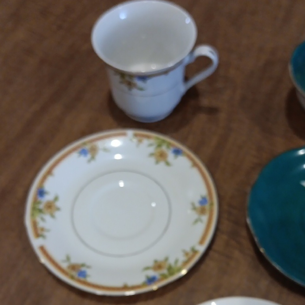 Charming Floral and Scenic Teacup Set - Picture 10 of 10